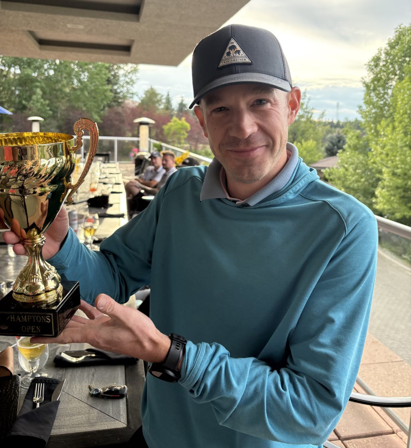 2020 Hamptons Open winner Darren Davies